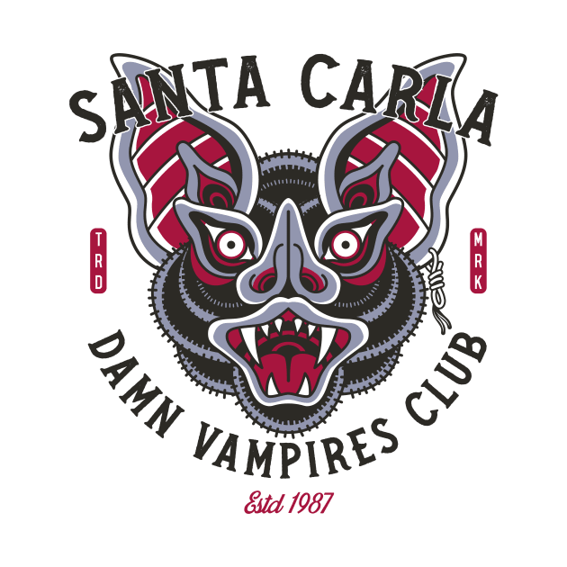 The Santa Clara Damn Vampires Club - Vintage Horror by Nemons