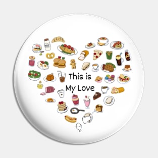 LOVE FOOD Pin