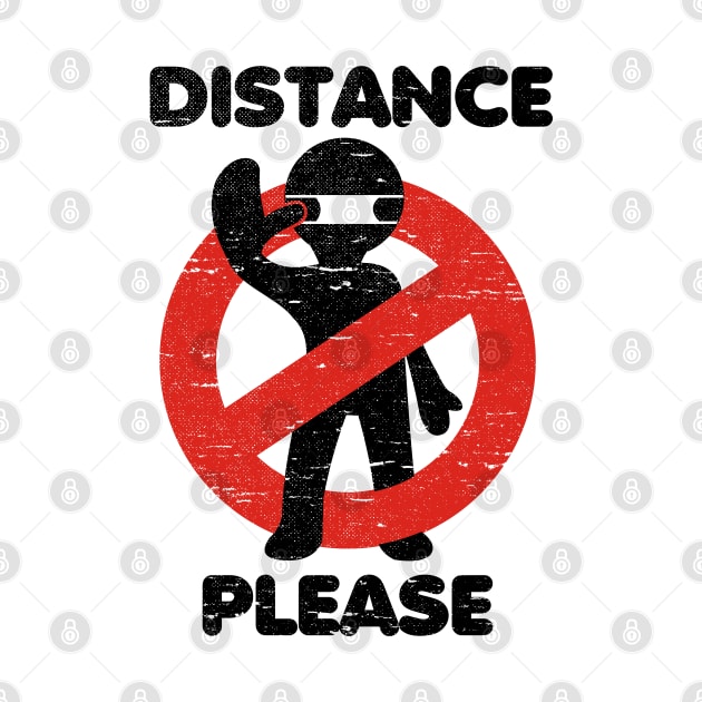 Keep distance - 1 meter or 6 feet by All About Nerds