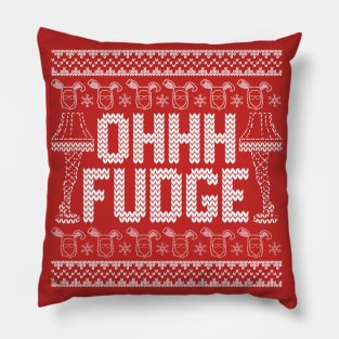 OHHH Fudge Ugly Sweater Pillow