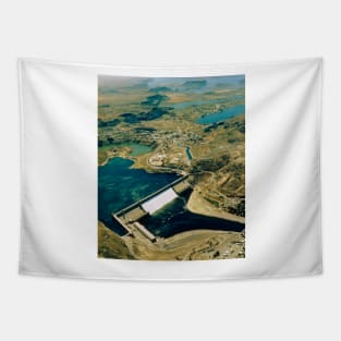 Aerial view of Grand Coulee Dam (T130/0058) Tapestry