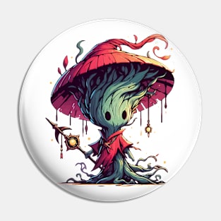 Kawaii Forest Tree Mage Wizard Spirit Pin