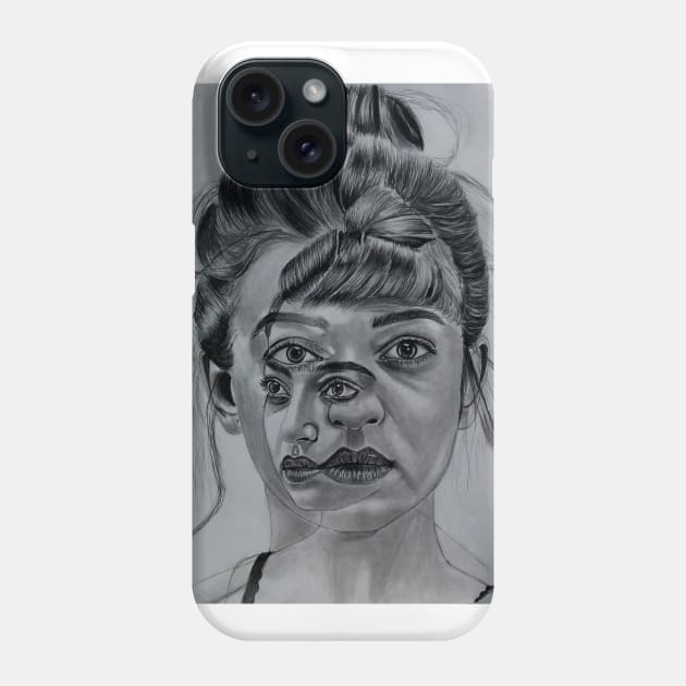 Phobia sketch Phone Case by Yagnesh128