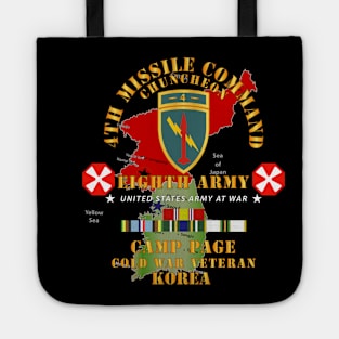 4th Missile Command - Eighth Army - Camp Page - Chuncheon, Korea - Cold War Veteran X 300 Tote