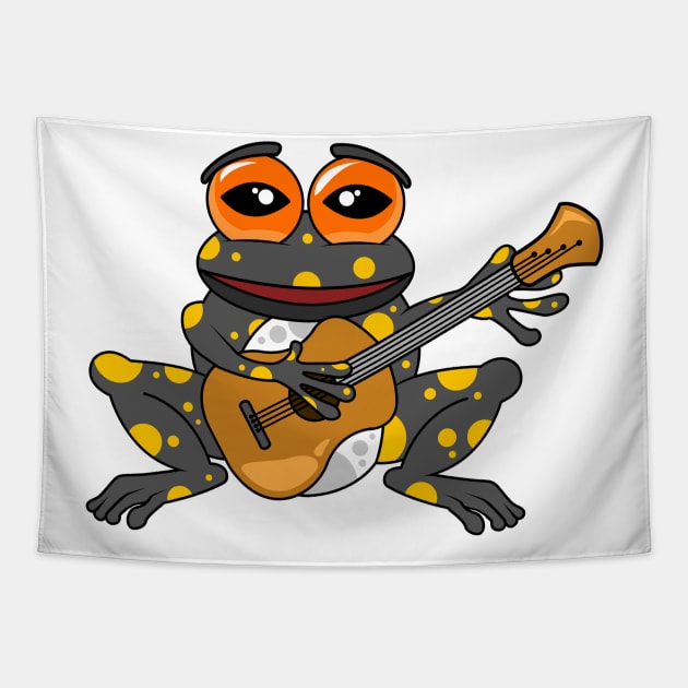 Crazy frog is playing the guitar Tapestry by Markus Schnabel