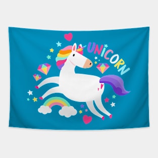 Diamond Sassy Unicorn Tapestry