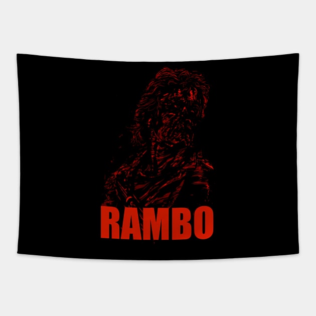 John Rambo First Blood Tapestry by jandesky