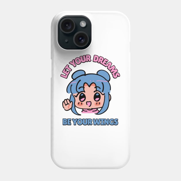 Que tus sueños sean tus alas Phone Case by Tinteart