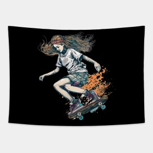 skater girl Tapestry