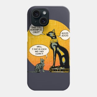 a cat conversation Phone Case