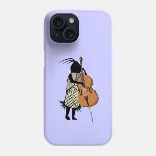 Cute Musician Playing Contrabass Phone Case