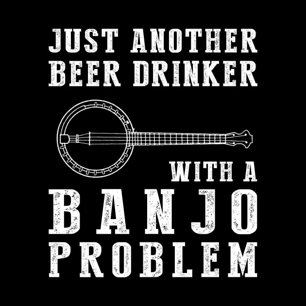 Banjo-Playing Beer Lover: Embrace the Fun with this Hilarious Tee! by MKGift