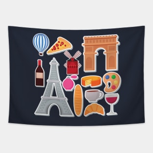 Paris, the Capital of Love Tapestry