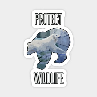 Protect wildlife - polar bear Magnet