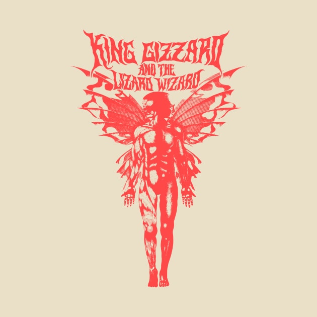 Butterfly Psychedelic King Gizzard & Lizard Wizard by BolaMainan