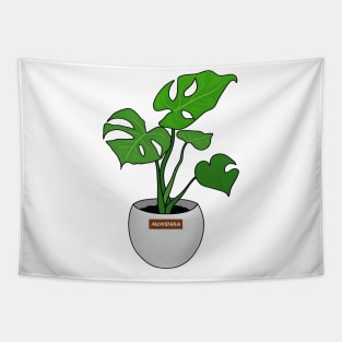 Monstera Deliciosa Leaf Tapestry