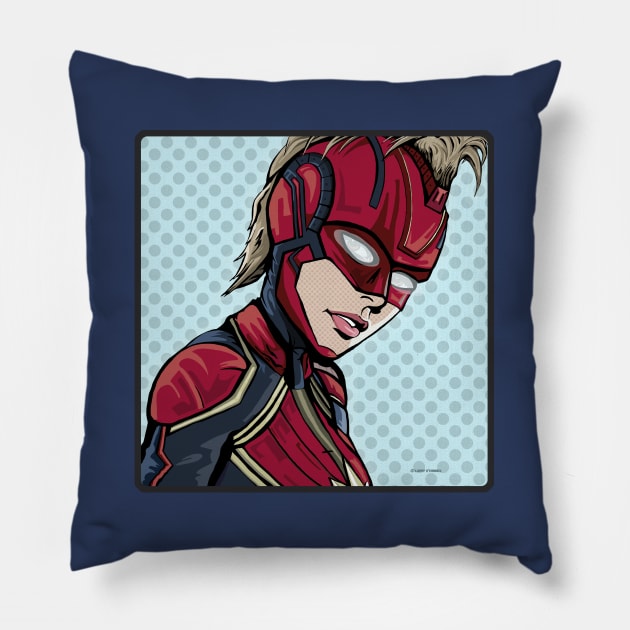 Girl With Space Mohawk Pillow by FanboyMuseum