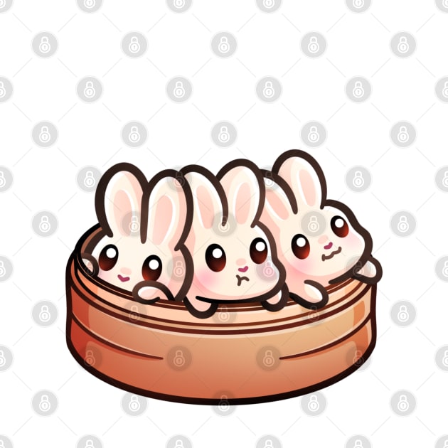 Steamed Buns - Steamer Basket Bunnies by Sammy Doo