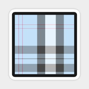 blue pastel plaid Magnet