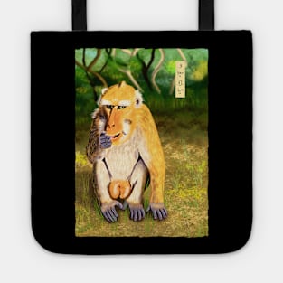 Philippine Macaque - Black Tote