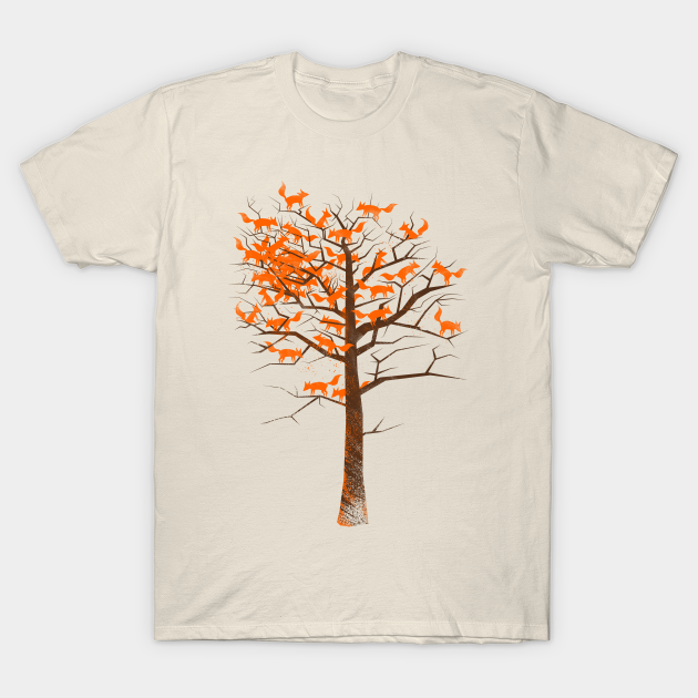 Blazing Fox Tree - Fox - T-Shirt