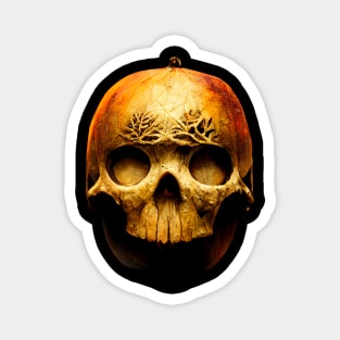 Scary Halloween Pumpkin Art Magnet