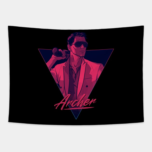 Archer - Retro Tapestry by TheSnowWatch