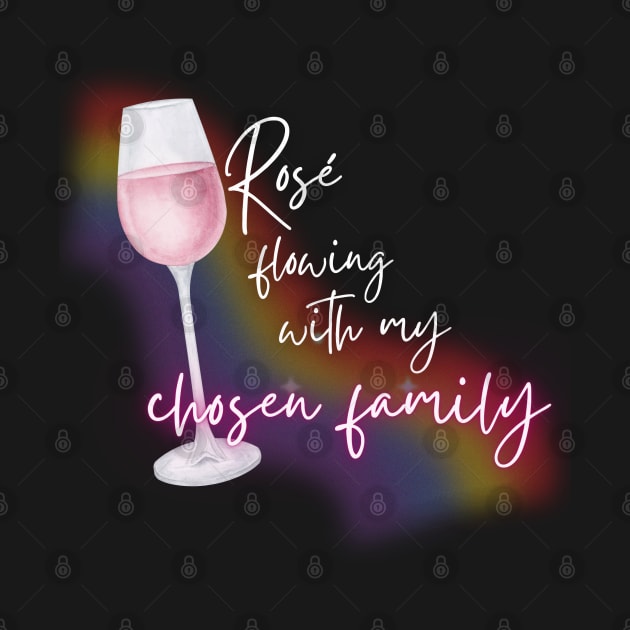 Rose Flowing With My Chosen Family Pride by Sapphic Swiftie 