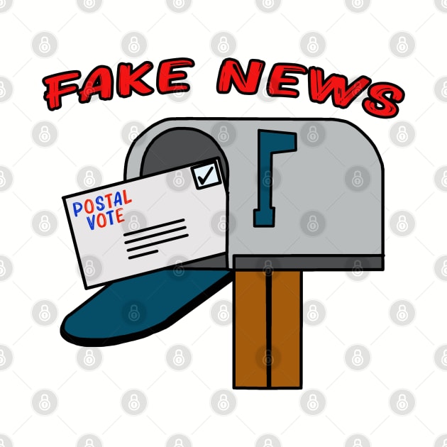 Fake News Postal Vote - US Election by By Diane Maclaine