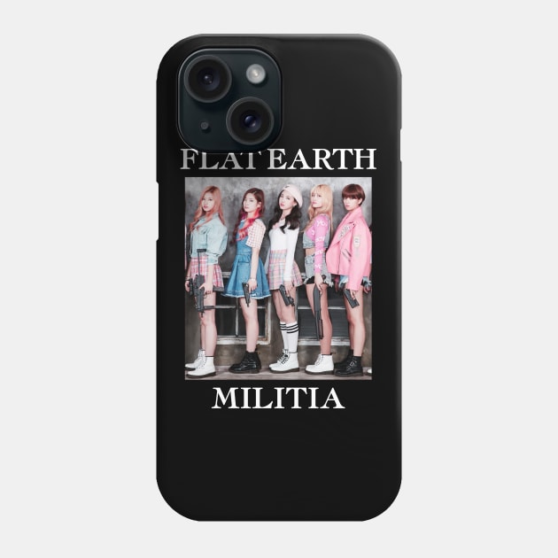 Flat Earth Militia Phone Case by Trytar