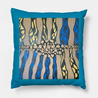 VULCANO in blue Pillow