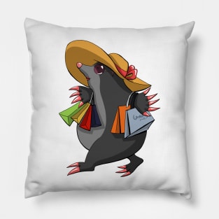 Shopping mole Pillow