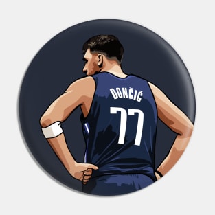 Luka Doncic Vector Back Pin