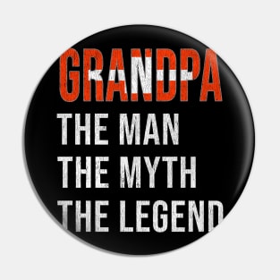 Grand Father Swiss Grandpa The Man The Myth The Legend - Gift for Swiss Dad With Roots From  Switzerland Pin