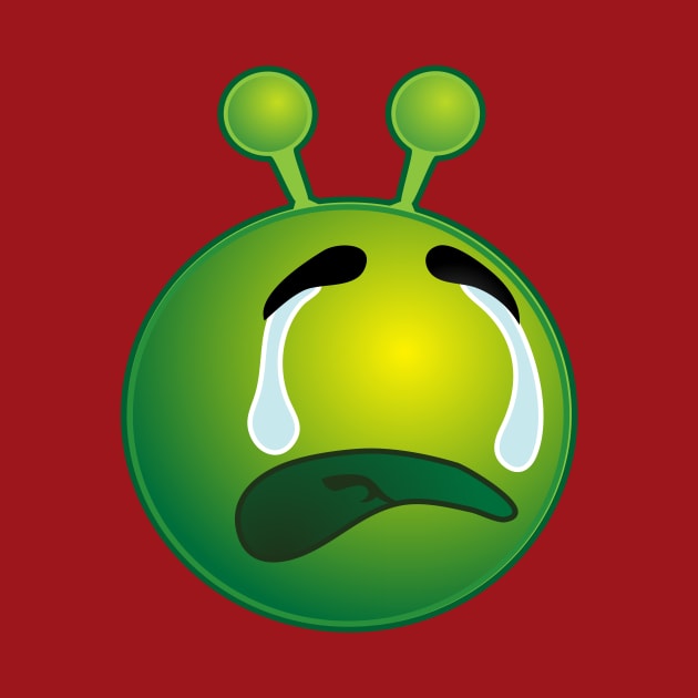 Funny Alien Monster ET Extraterrestrial Martian Green Man Emoji for Women, Men and Kids 18 by PatrioTEEism
