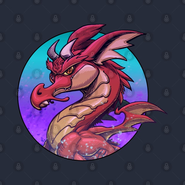 Red Dragon by ChrisWhartonArt