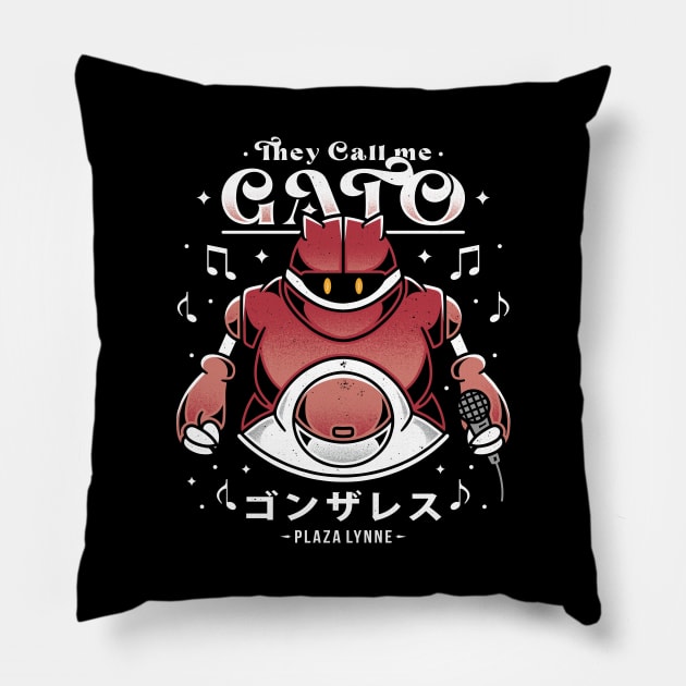 Gato Pillow by Alundrart
