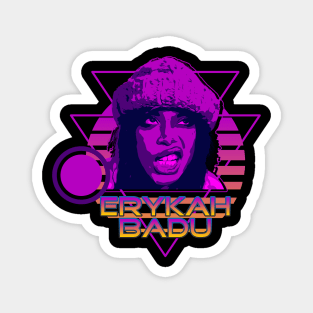 erykah badu retro, minimalism Magnet