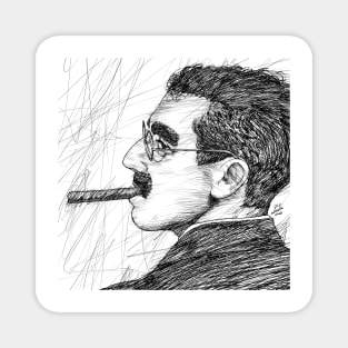 GROUCHO MARX ink portrait .1 Magnet