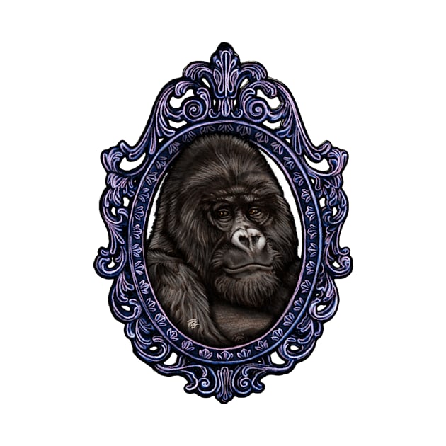 Mammal Cameo: Silverback Gorilla (The Patriarch) by FreyStrandDraws