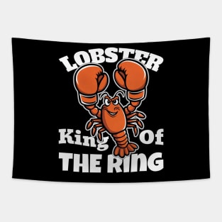 Orange Crusher: Lobster Claims Boxing Throne Tapestry