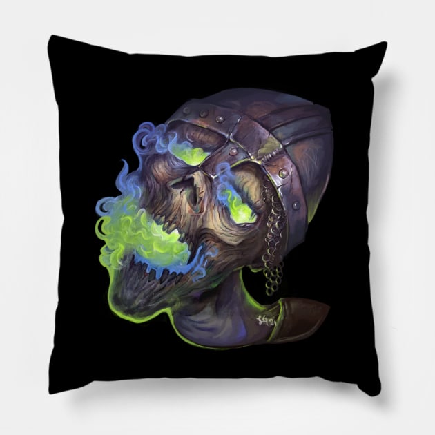 Draugr Pillow by Lucy G 