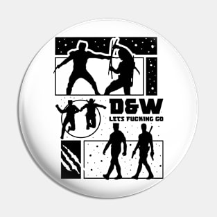 Comic Styled Art on D&W Pin