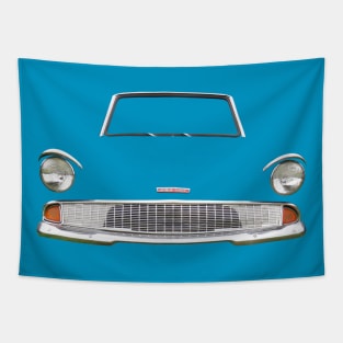 Ford Anglia 105E 1960s British classic car minimal grille photo Tapestry