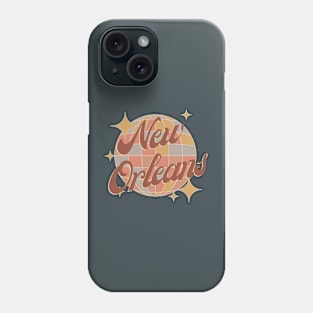 New Orleans City Disco ball Retro Vintage Style Phone Case