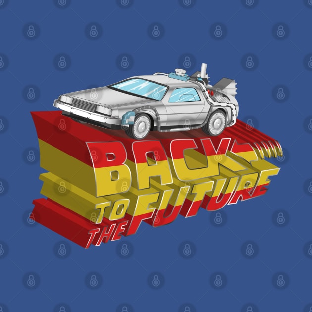 Back To The Future Delorean by Designoholic