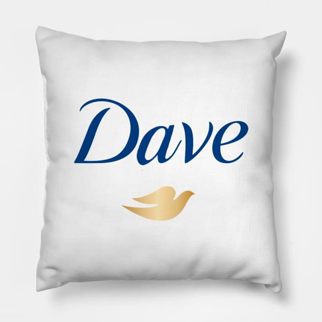 Dave Soap Pillow by Lukasking Tees