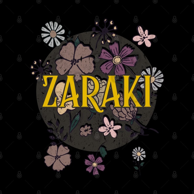 Aesthetic Proud Name Zaraki Flowers Anime Retro Styles by Kisos Thass