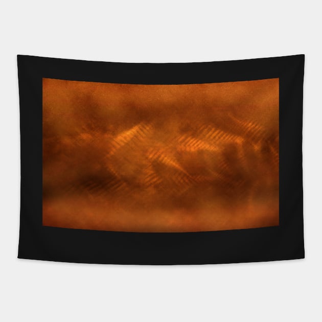 Orange Copper Tapestry by foxxya