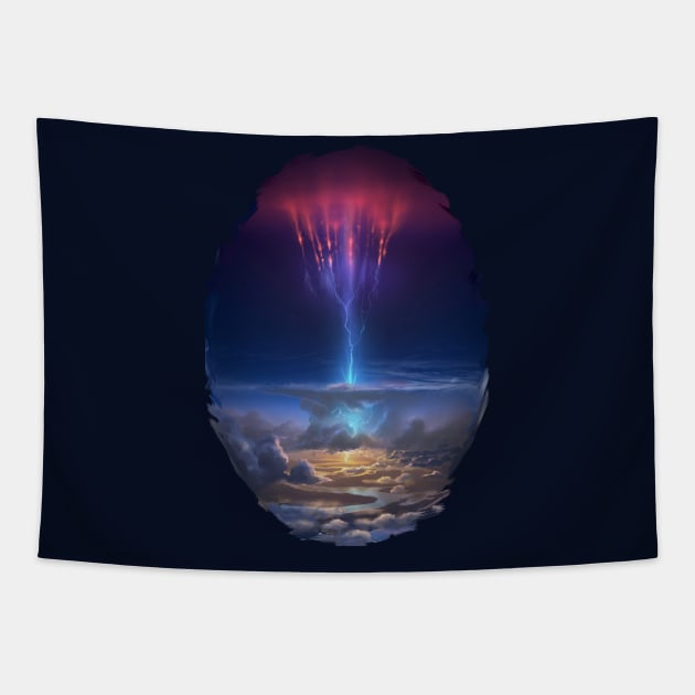 Red Sprite Tapestry by aerroscape